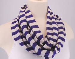 Strip infinity blue and white  Scarf